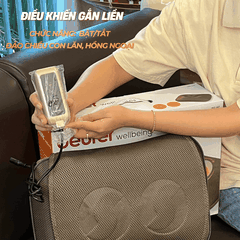 Beurer gối massage MG147 có điều khiển - công suất 12W. Quà tặng: Quạt điện cầm tay mini Lumias