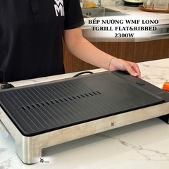 WMF bếp nướng Lono TGrill Flat-Ribbed, thép không gỉ Crormargan - công suất 2100W
