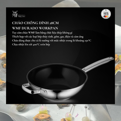 Chảo Xào Chống Dính Sâu Lòng Phủ Ceramic WMF Durado Wok Pan 28cm