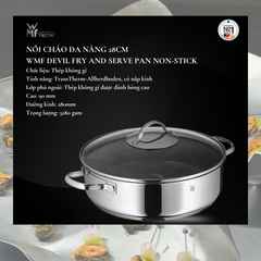 WMF nồi chảo chống dính đa năng ( Có Nắp ) Devil, thép không gỉ Cromargan - Size 28cm