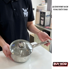 WMF quánh Diadem Plus ( Có Nắp ), thép không gỉ Cromargan - Size 16cm, dung tích 1,7L