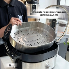 WMF nồi lẩu hấp 2 ngăn Lono Hot Pot & Steam - công suất 1700W, dung tích 3.6L