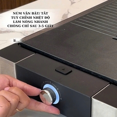 WMF bếp nướng Lono TGrill Flat-Ribbed, thép không gỉ Crormargan - công suất 2100W