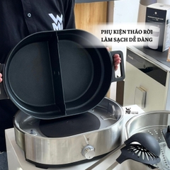 WMF nồi lẩu hấp 2 ngăn Lono Hot Pot & Steam - công suất 1700W, dung tích 3.6L
