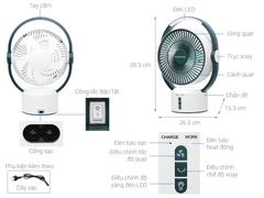 Quạt tích điện Sunhouse SHD7166
