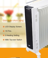 Sưởi dầu 15 thanh Tiross TS9215