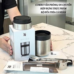 WMF hộp giữ nhiệt 2 ngăn THERMO - Thép không gỉ - Dung tích 300ml + 200ml