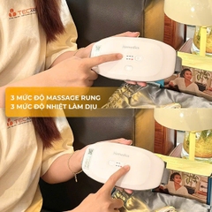 Homedics Đai massage chườm bụng, lưng.  Giảm đau, chườm ấm hàng tháng kỳ kinh cho phụ nữ WMH-200H