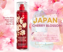 (MẪU CŨ) Xịt Thơm Japanese Cherry Blossom - Bath Body Works