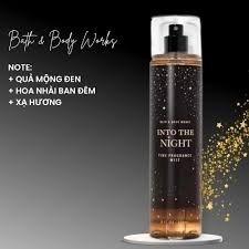 (Đen - #INTO THE NIGHT) Xịt thơm Body Bath & Body Works 236ml