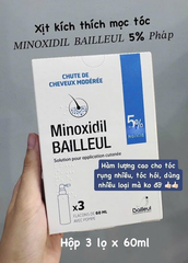 Xịt mọc tóc Minoxidil 2% Bailleul điều trị chứng rụng tóc (1 chai 60ml)