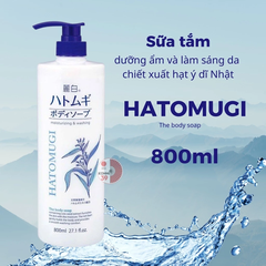 Sữa tắm Hatomugi 800ml (Chai Trắng)