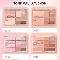 Bảng phấn mắt + má gogo tales 12 ô G02
