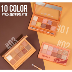 Phấn mắt 10 ô Habaria - Tone #01