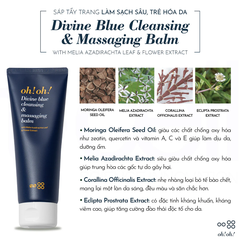 Sáp tẩy trang Oh!Oh! Divine Blue Cleansing & Massaging Balm 30ml (mini)
