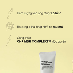 Set kem dưỡng keo ong CNP Shot Cream