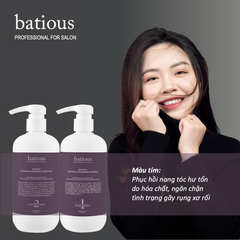 Cặp gội xả Batious Tím 500ml