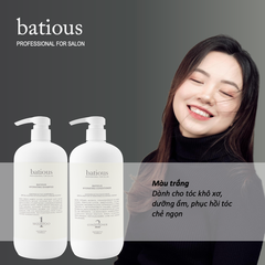 Cặp gội xả Batious Trắng 500ml