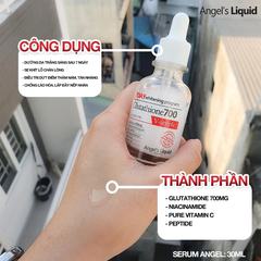 Serum dưỡng trắng Angel's Liquid 7Day Whitening Program Glutathione 700 V-Ampoule 30ml