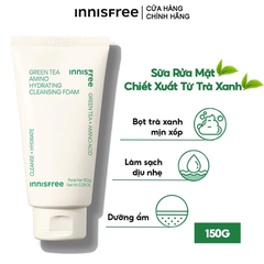Innisfree - sữa rửa mặt trà xanh 150ml (mẫu mới)