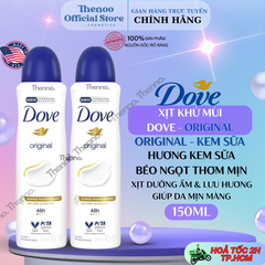 (Chai To) Xịt Khử Mùi DOVE 250ml - (Original - Xanh Dương)