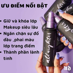(Hộp Tím) - Xịt Khóa Nền Makeup Urban Decay All Night 15ml