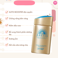 Sữa chống nắng dưỡng da kiềm dầu Anessa Perfect UV Sunscreen Skincare Milk SPF50+/PA++++ 60ml (Công ty)