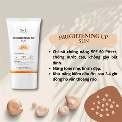 Kem chống nắng vật lý Dr.G Green Mild Up Sun+ SPF50+/ PA++++ 50ml Vạch xanh lá