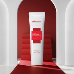 Kem chống nắng Cell Fusion C Advanced Clear Sunscreen 100 cho da dầu mụn 50ml Xanh lá (Công ty)