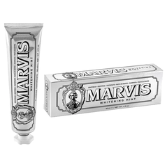 Marvis - Kem đánh răng Whitening Mint màu bạc 85ml (Trắng răng)
