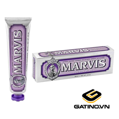 Marvis - Kem đánh răng Whitening Mint màu bạc 85ml (Trắng răng)