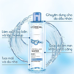 Nước tẩy trang Loreal xanh đậm 400ml (công ty)