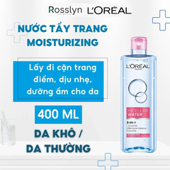 Nước tẩy trang Loreal xanh đậm 400ml (công ty)