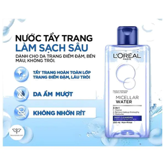 Nước tẩy trang Loreal hồng 400ml (công ty)