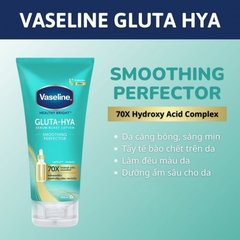 Dưỡng thể 10X Vaseline Gluta Hya Serum Burst Lotion Dewy Radiance hồng