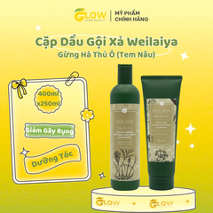 Weilaiya - cặp gội xả hà thủ ô (tem nâu)