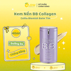 Kem nền chống nắng BB Collagen Cellio Blemish Balm 40ml Tím