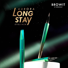 Kẻ mắt nước Browit by Nongchat Aurora Long Stay Eyeliner #Super Black - (Màu xanh lá - vàng)