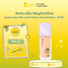 (Nắp Tím) - Kem nền Maybelline Superstay - Tone 120