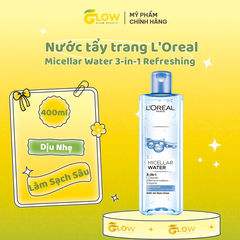 Nước tẩy trang Loreal hồng 400ml (công ty)