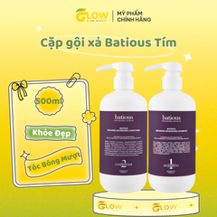 Cặp gội xả Batious Tím 500ml