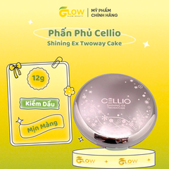 (Hồng) - Phấn phủ Cellio Shining Ex Twoway Cake - Tone #21