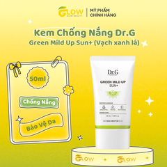Kem chống nắng vật lý Dr.G Green Mild Up Sun+ SPF50+/ PA++++ 50ml Vạch xanh lá