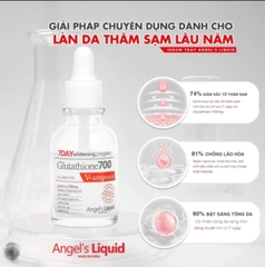 Serum dưỡng trắng Angel's Liquid 7Day Whitening Program Glutathione 700 V-Ampoule 30ml