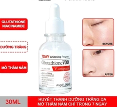 Serum dưỡng trắng Angel's Liquid 7Day Whitening Program Glutathione 700 V-Ampoule 30ml