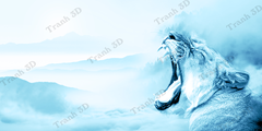 Tranh Con Hổ - Ngựa - Công-Tranh 3D  Dán Hồ Cá - Decal Dán Hồ- Cá Cảnh Thiên Phước