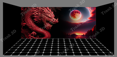 Nền Đen -Tranh 3D  Dán Hồ Cá - Decal Dán Hồ- Cá Cảnh Thiên Phước