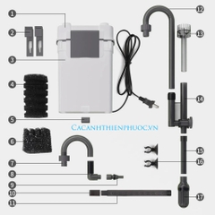 Lọc Treo SunSun XBL Thế Hệ Mới Cho Hồ Thủy Sinh- Cá Cảnh Thiên Phước
