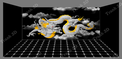 Nền Đen -Tranh 3D  Dán Hồ Cá - Decal Dán Hồ- Cá Cảnh Thiên Phước