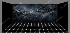 Nền Đen -Tranh 3D  Dán Hồ Cá - Decal Dán Hồ- Cá Cảnh Thiên Phước